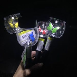 NEW 4 Pretty Garden Butterfly Solar Stake Outdoor Lights NWT